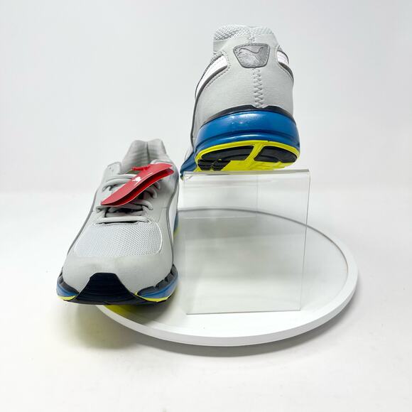 Puma Womens BioRide Gray, White & Blue Athletic cross Country Running Shoe 8.5 - Picture 2 of 8